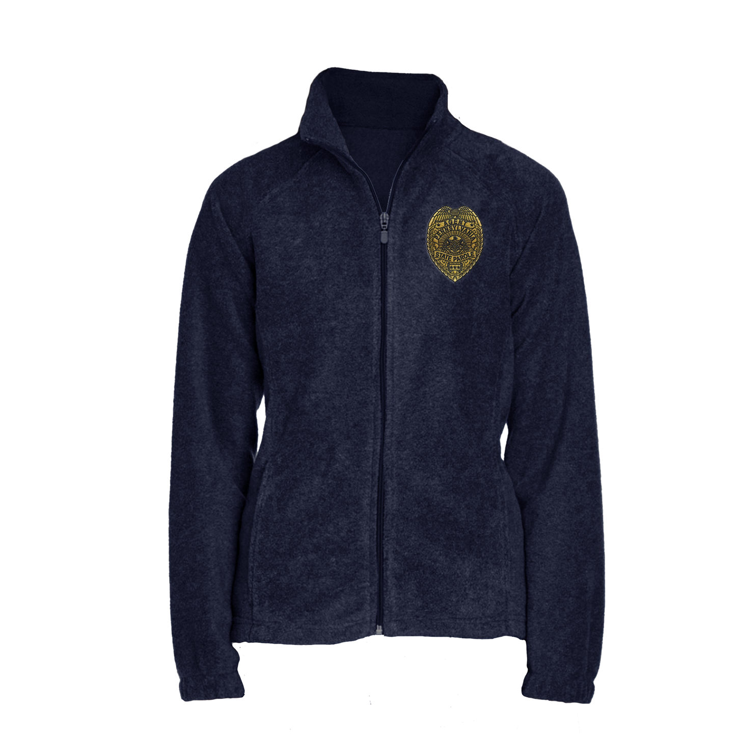 Ladies' Fleece Full-Zip Jacket with Embroidered State Parole Agent Badge-Full Color (Various Colors)