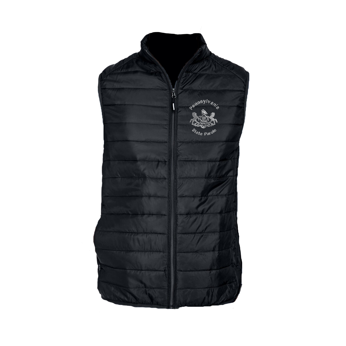 Adult Puffer Vest with Embroidered State Parole Seal