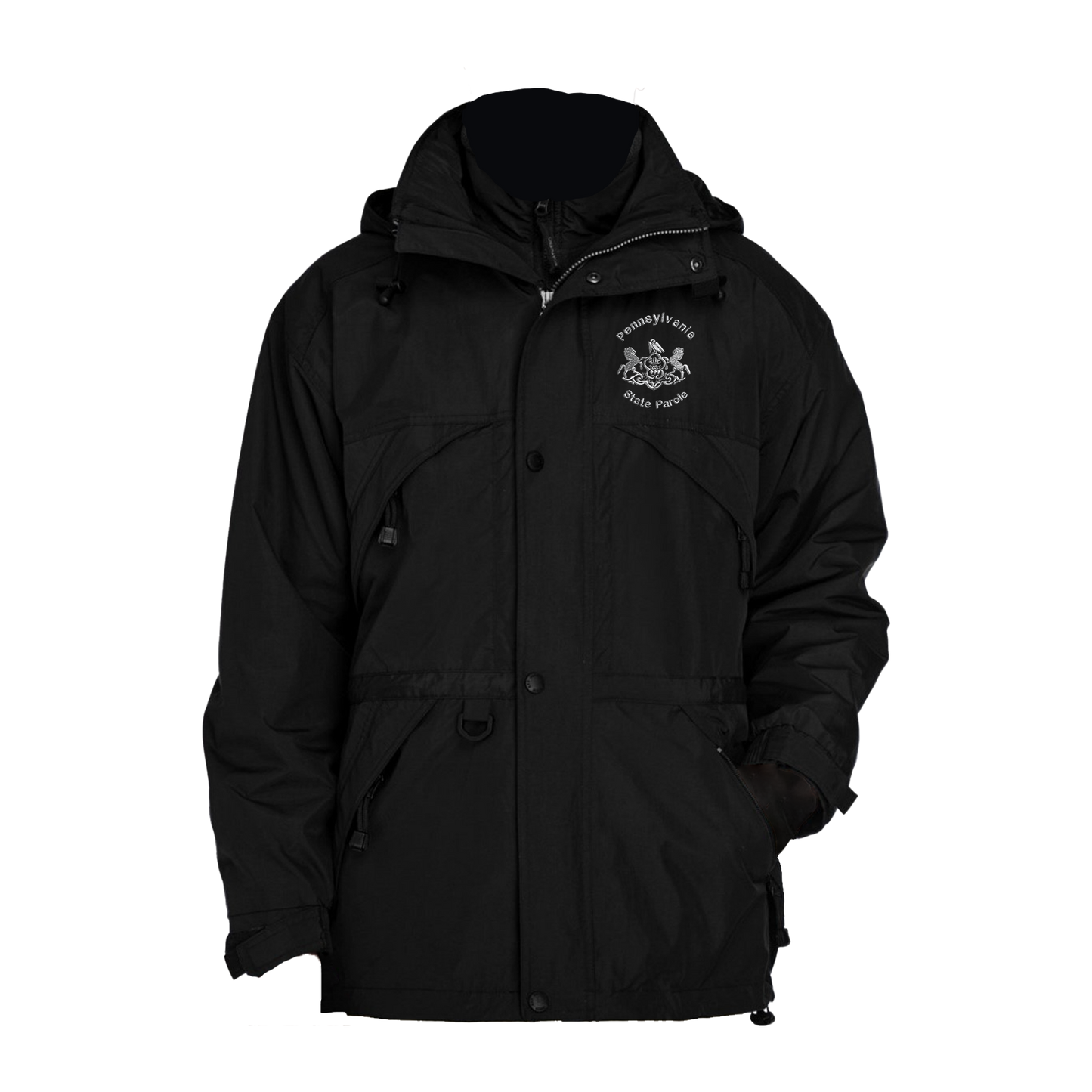Adult Parka Winter Jacket with Embroidered State Parole Seal
