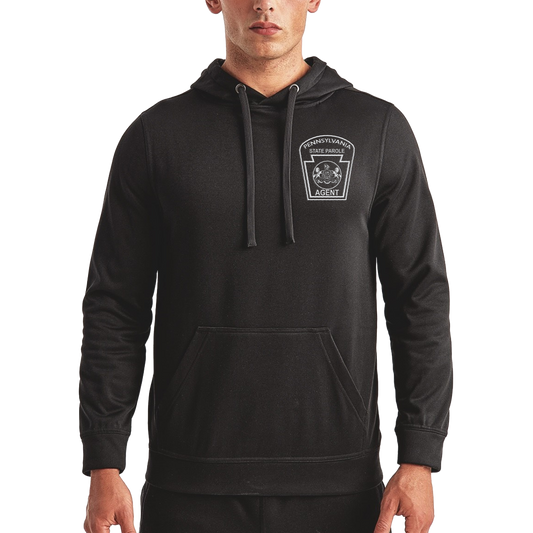 Performance Hooded Sweatshirt with Embroidered State Parole Agent Logos (Various Colors)