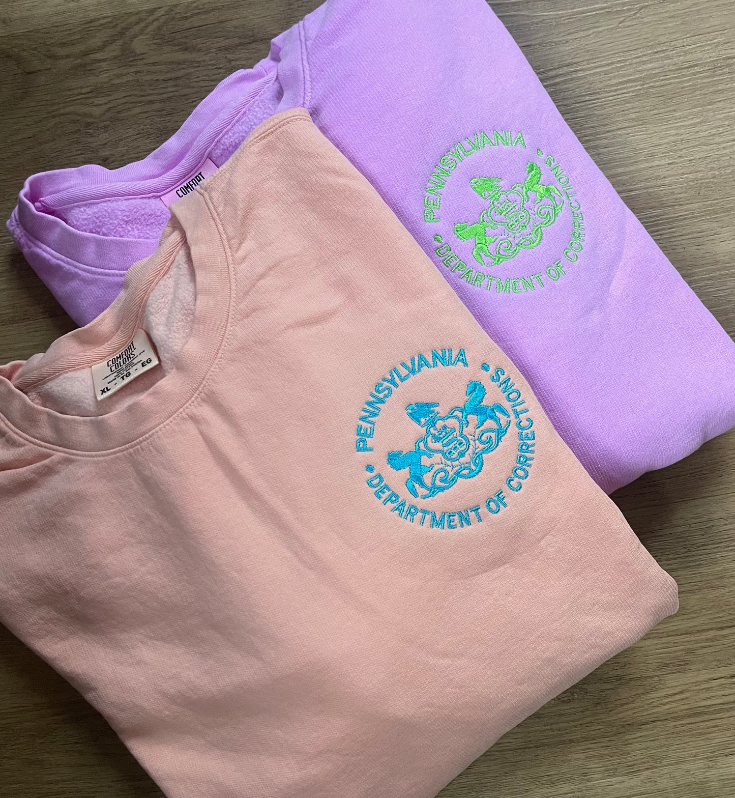 ALL NEW SPRING Crewneck/Hoodie Sweatshirt with Embroidered State Parole Horses (Various Colors)