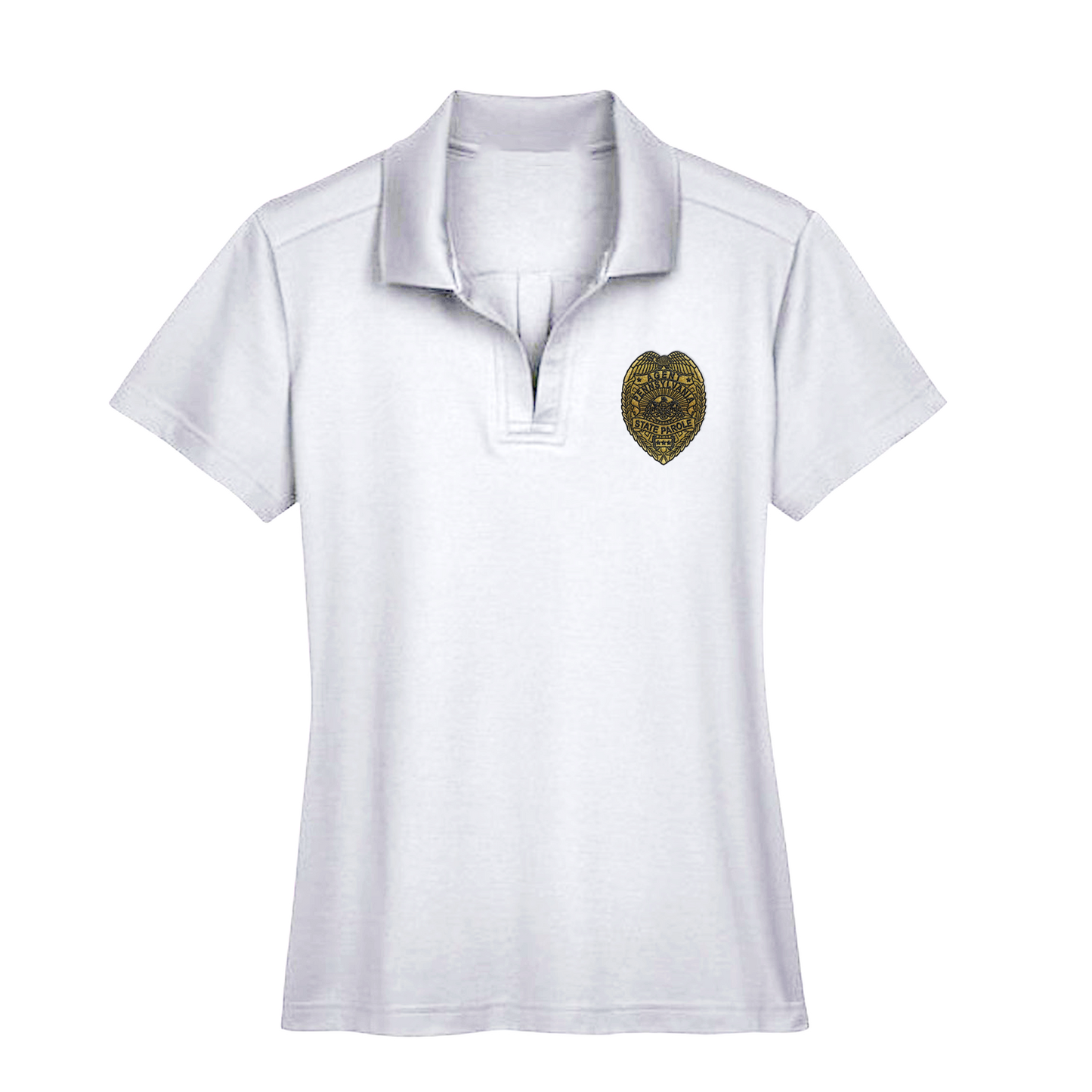 Ladies' Luxury Performance Polo with Embroidered State Parole Agent Badge (Various Colors)