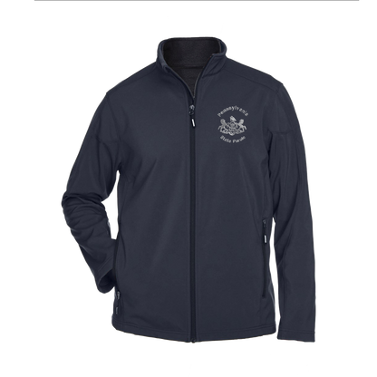 Men’s Premium Soft-Shell Jacket with Embroidered State Parole Horses (Various Colors)