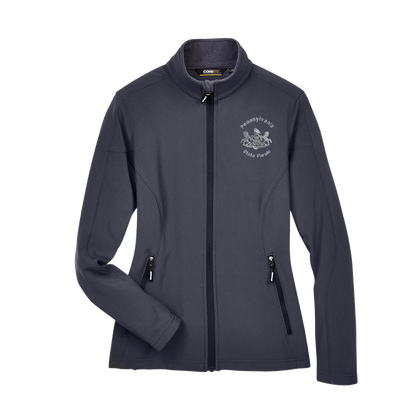 Ladies' Premium Soft-Shell Jacket with Embroidered State Parole Horses (Various Colors)