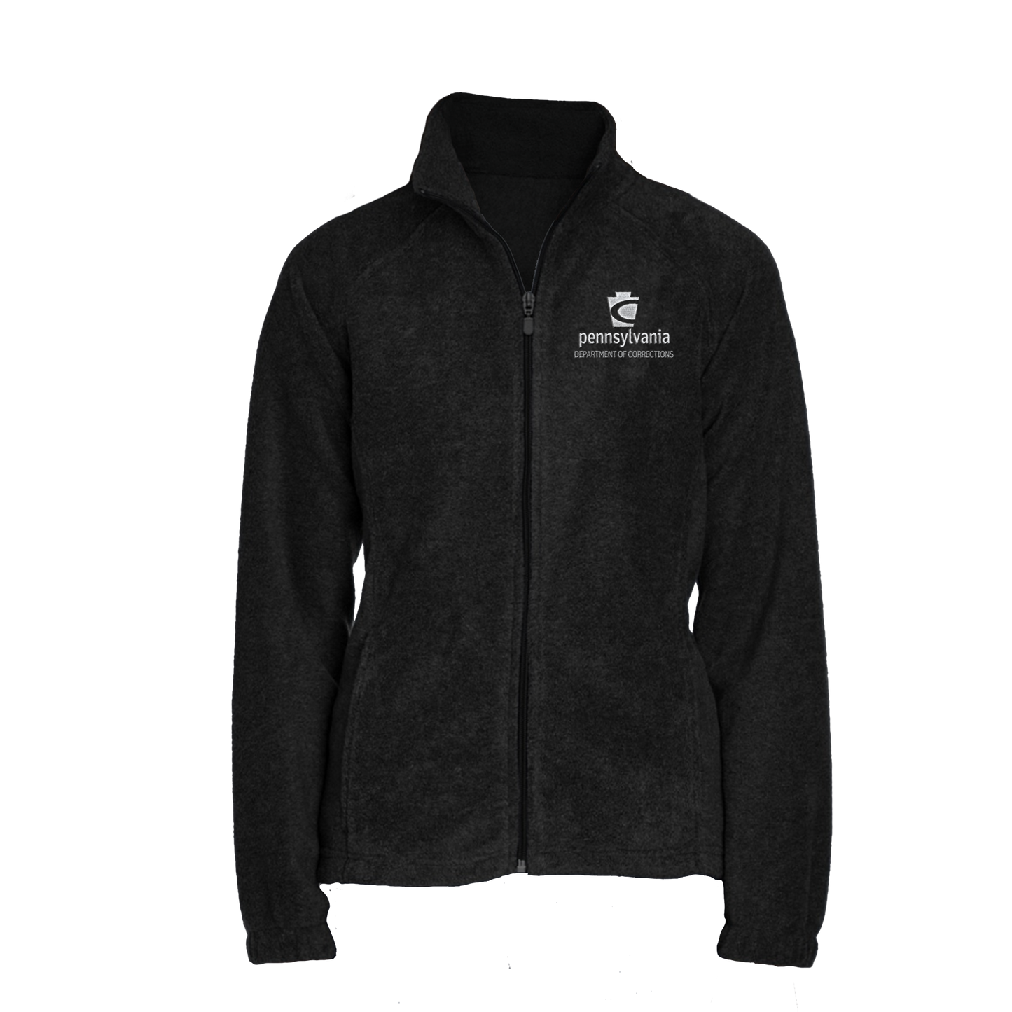 Ladies' Fleece Full-Zip Jacket with Embroidered Department of Corrections Keystone (Various Colors)