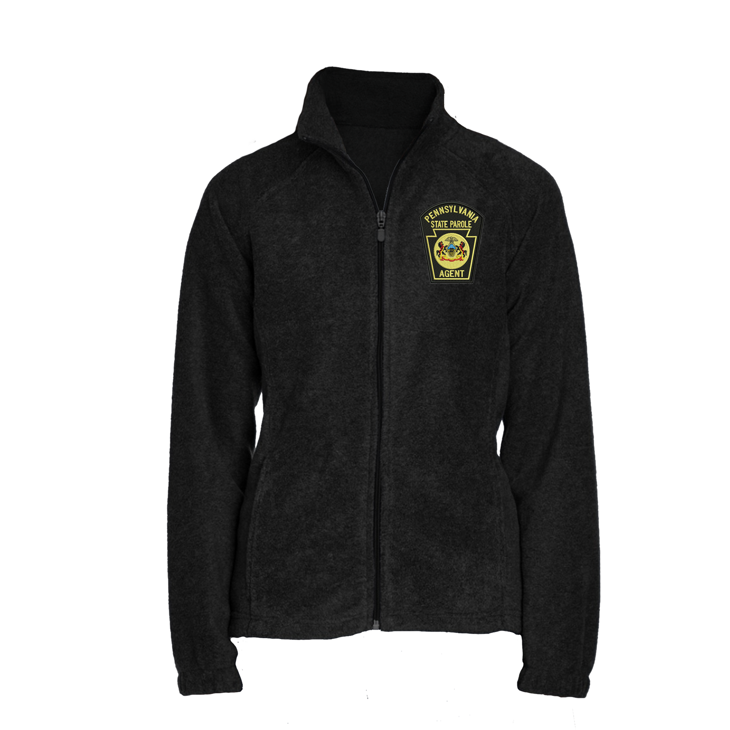 Ladies' Fleece Full-Zip Jacket with Embroidered State Parole Agent Keystone-Full Color (Various Colors)