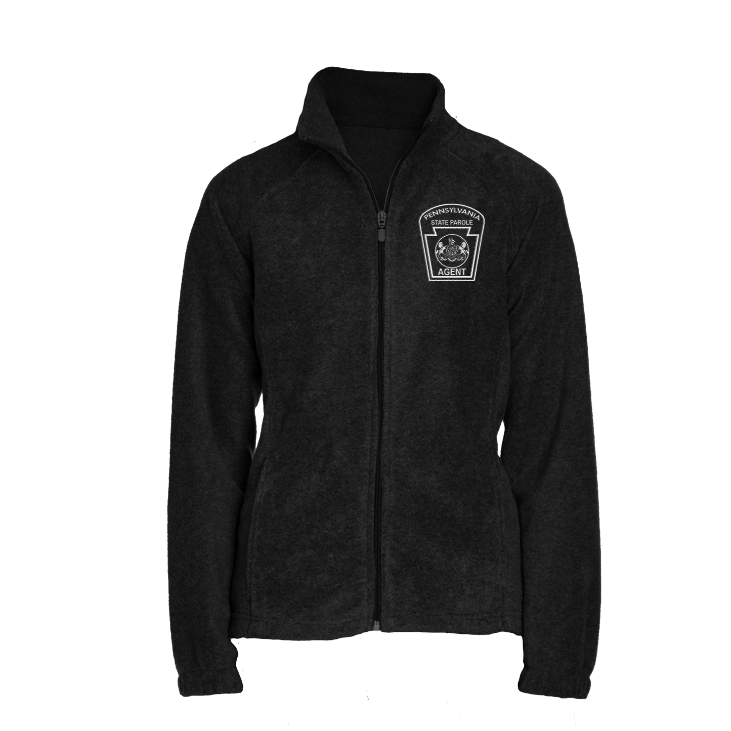 Ladies' Fleece Full-Zip Jacket with Embroidered State Parole Agent Keystone (Various Colors)