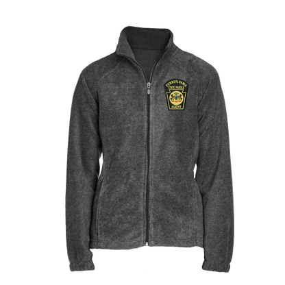 Ladies' Fleece Full-Zip Jacket with Embroidered State Parole Agent Keystone-Full Color (Various Colors)