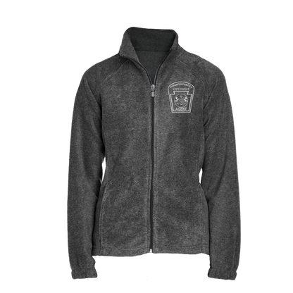 Ladies' Fleece Full-Zip Jacket with Embroidered State Parole Agent Keystone (Various Colors)