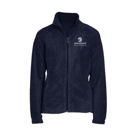 Ladies' Fleece Full-Zip Jacket with Embroidered Department of Corrections Keystone (Various Colors)