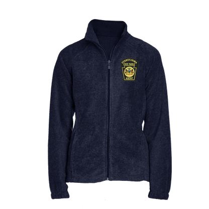 Ladies' Fleece Full-Zip Jacket with Embroidered State Parole Agent Keystone-Full Color (Various Colors)