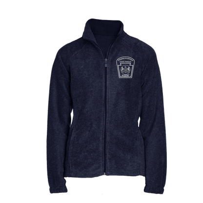 Ladies' Fleece Full-Zip Jacket with Embroidered State Parole Agent Keystone (Various Colors)