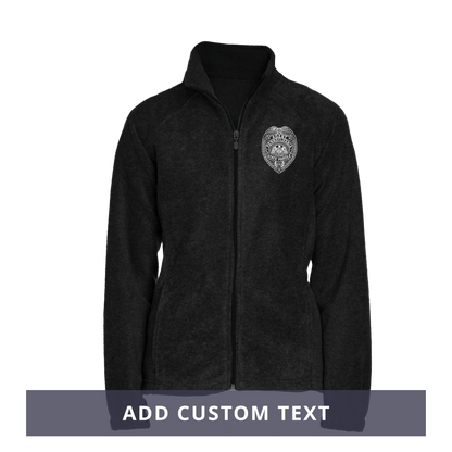 Ladies' Fleece Full-Zip Jacket with Embroidered State Parole Agent Badge (Various Colors)