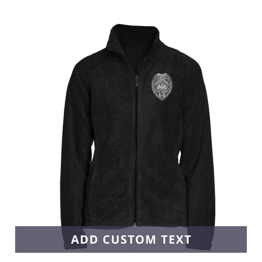 Ladies' Fleece Full-Zip Jacket with Embroidered State Parole Agent Badge (Various Colors)