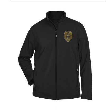 Men’s Premium Soft-Shell Jacket with Embroidered State Parole Agent Badge-Full Color (Various Colors)