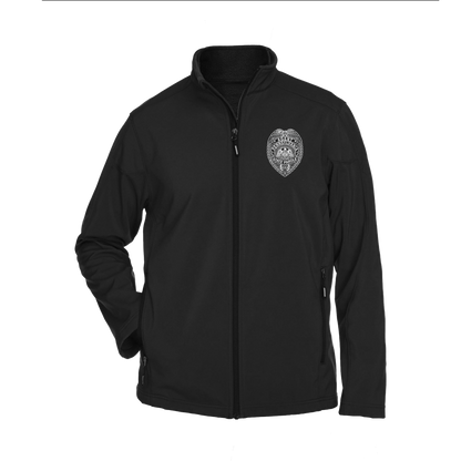 Men’s Premium Soft-Shell Jacket with Embroidered State Parole Agent Badge (Various Colors)