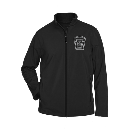 Men’s Premium Soft-Shell Jacket with Embroidered State Parole Agent Keystone (Various Colors)