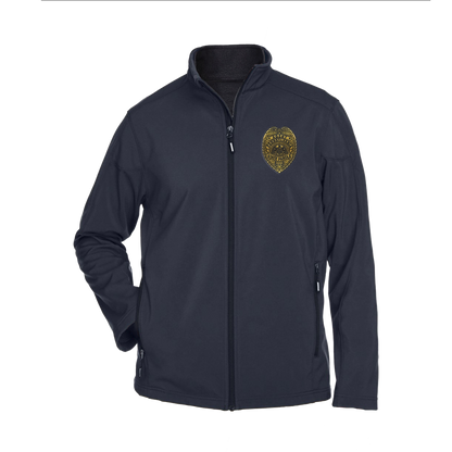 Men’s Premium Soft-Shell Jacket with Embroidered State Parole Agent Badge-Full Color (Various Colors)