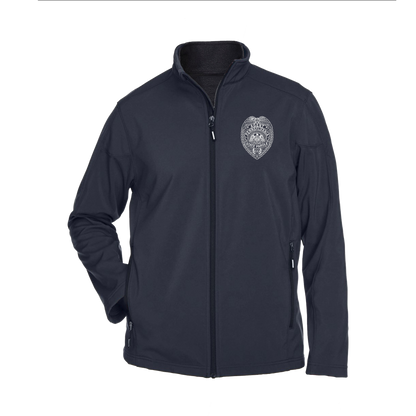 Men’s Premium Soft-Shell Jacket with Embroidered State Parole Agent Badge (Various Colors)