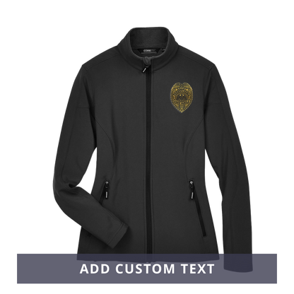 Ladies' Premium Soft-Shell Jacket with Embroidered State Parole Agent Shield-Full Color (Various Colors)