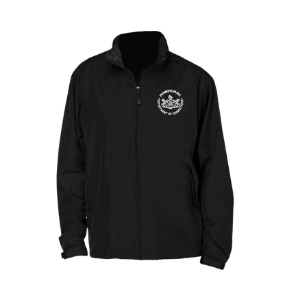 Adult North End Rain Jacket with Embroidered Department of Corrections Seal (Black)