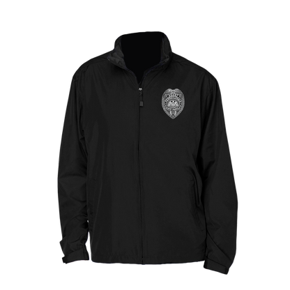 Adult North End Rain Jacket with Embroidered State Parole Agent Badge (Black)