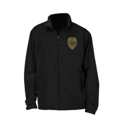 Adult North End Rain Jacket with Embroidered State Parole Agent Badge-Full Color (Black)