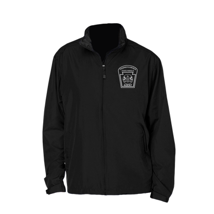 Adult North End Rain Jacket with Embroidered State Parole Agent Keystone (Black)