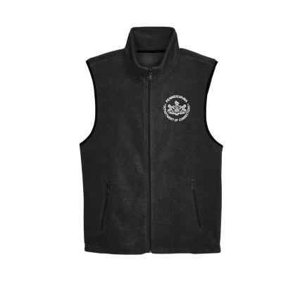 Adult Fleece Vest with Embroidered Department of Corrections Seal (Various Colors)