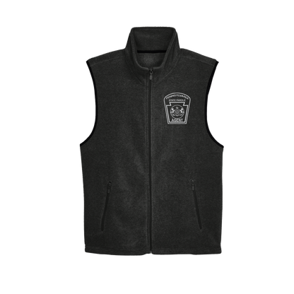 Adult Fleece Vest with Embroidered State Parole Agent Keystone (Various Colors)