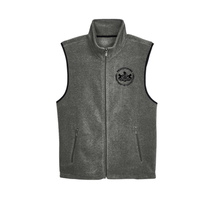 Adult Fleece Vest with Embroidered Department of Corrections Seal (Various Colors)