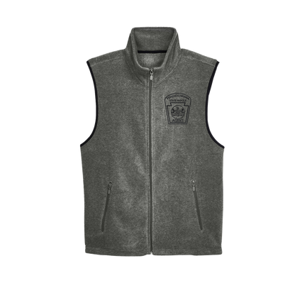 Adult Fleece Vest with Embroidered State Parole Agent Keystone (Various Colors)