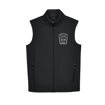 Adult Soft-Shell Vest with Embroidered State Parole Agent Keystone (Various Colors)