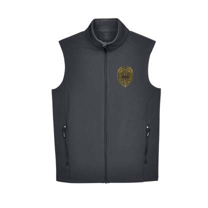 Adult Soft-Shell Vest with Embroidered State Parole Agent Badge-Full Color (Various Colors)