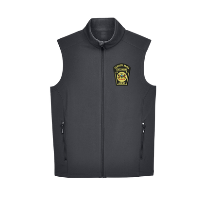 Adult Soft-Shell Vest with Embroidered State Parole Agent Keystone-Full Color (Various Colors)