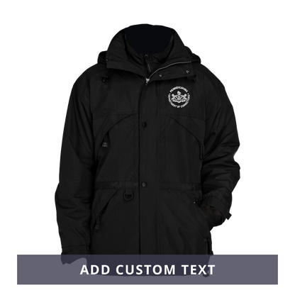 Adult Parka Winter Jacket with Embroidered Department of Corrections Seal