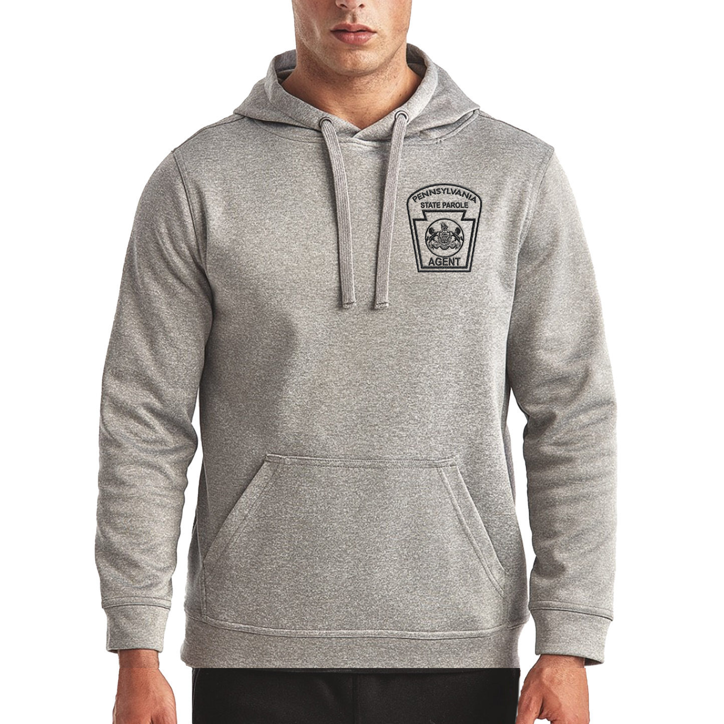 Performance Hooded Sweatshirt with Embroidered State Parole Agent Logos (Various Colors)