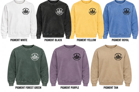 Pigment dyed Unisex Crewneck