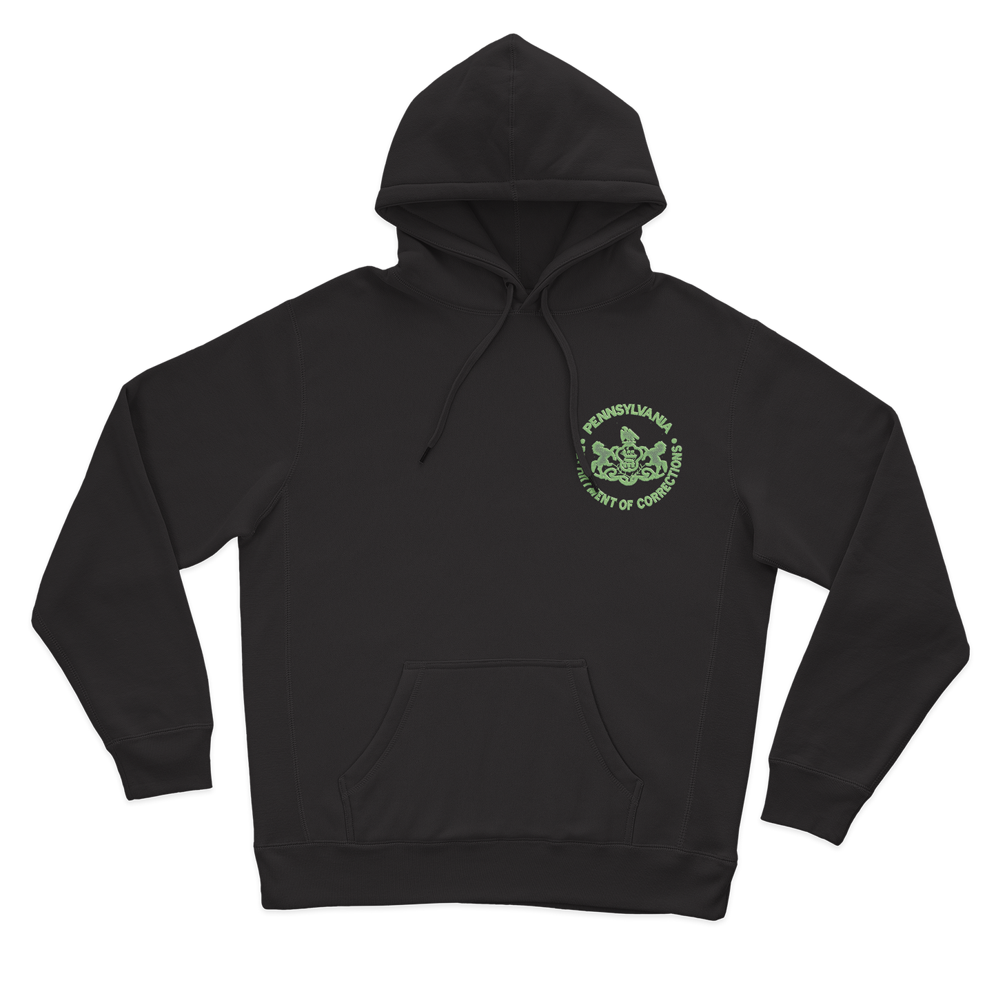 LIMITED EDITION Halloween Hooded Sweatshirt with Embroidered Department of Corrections Logo (Various Colors)