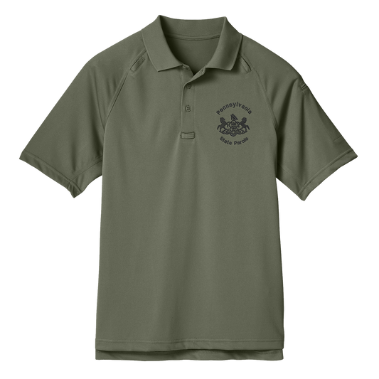 Adult Tactical Short-Sleeve Polo with Embroidered State Parole Horses (Various Colors)