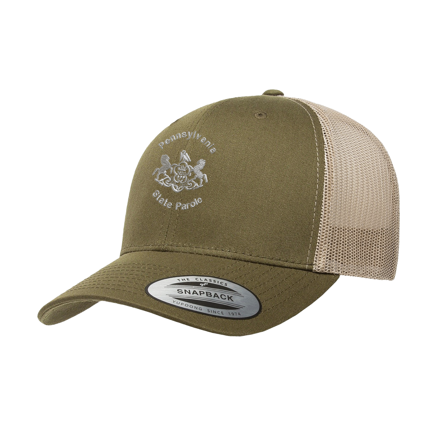 Adult One-Size Trucker Hat with Embroidered State Parole Horses (Various Colors)