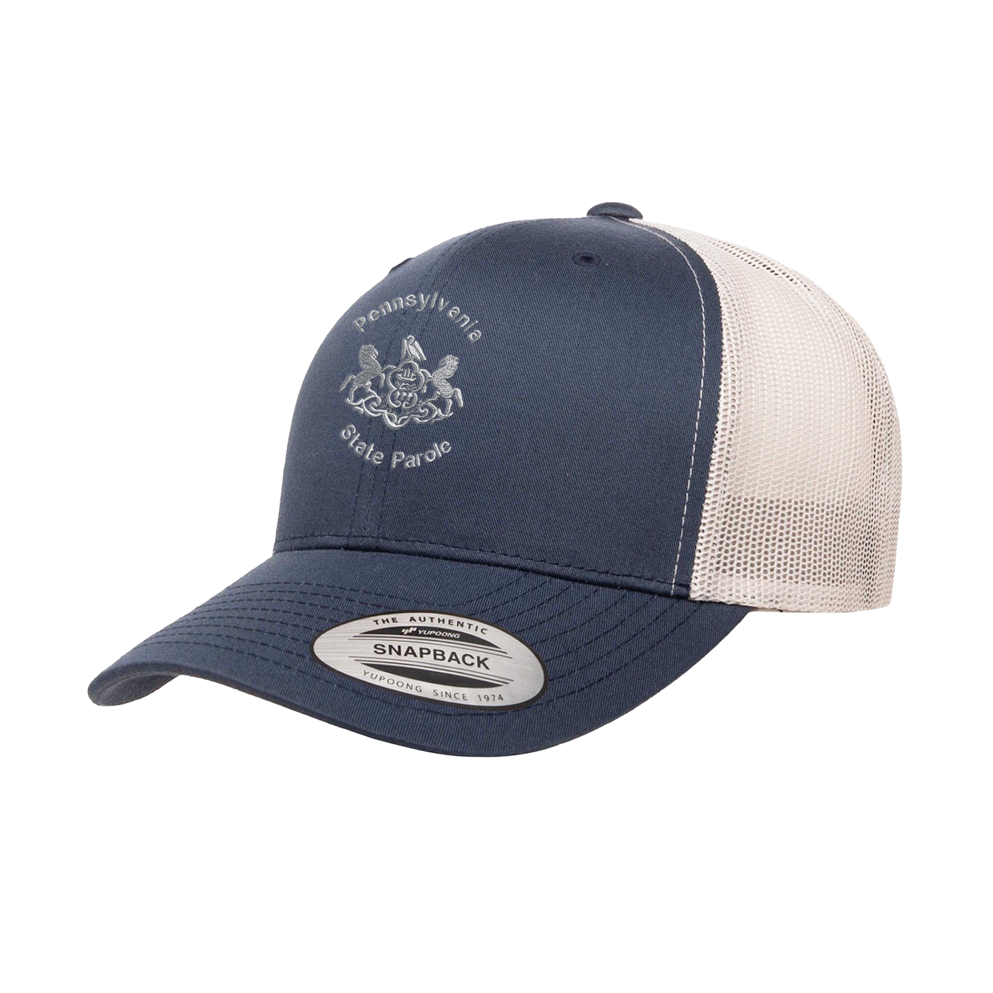 Adult One-Size Trucker Hat with Embroidered State Parole Horses (Various Colors)