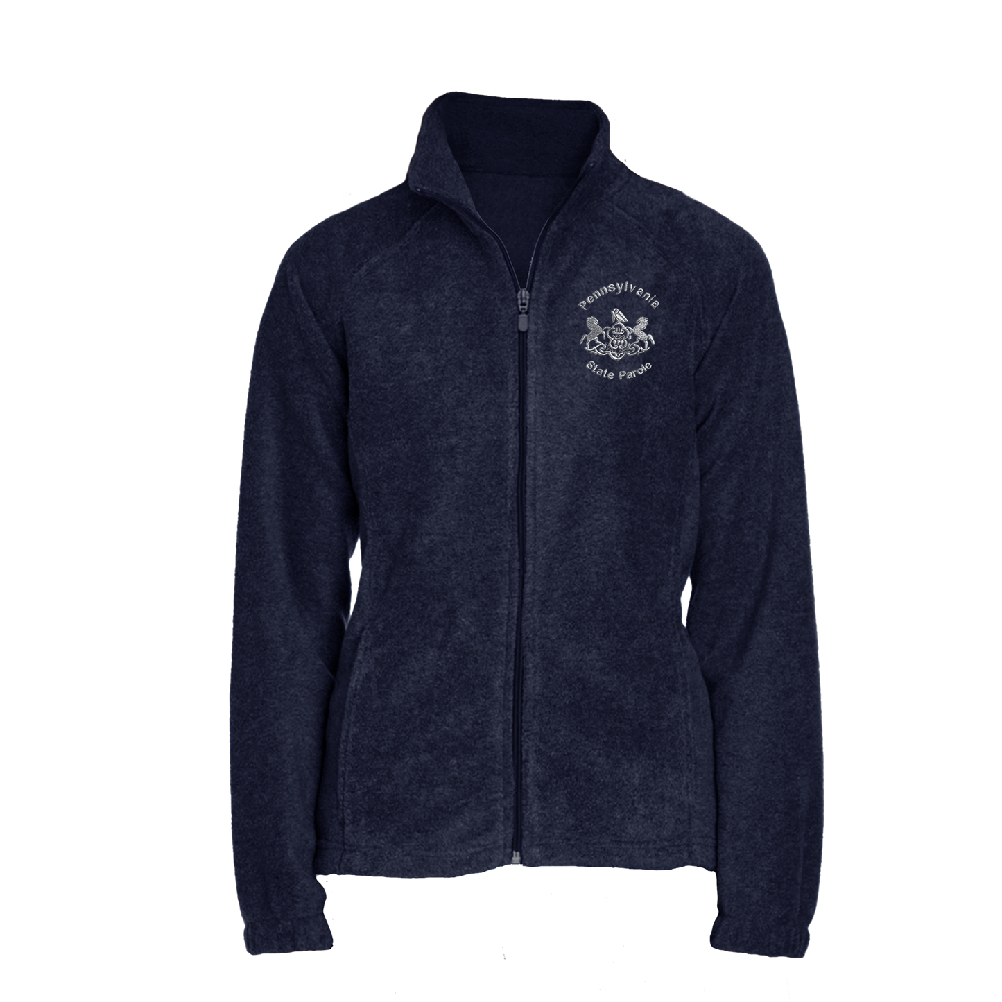 Ladies' Fleece Full-Zip Jacket with Embroidered State Parole Horses (Various Colors)