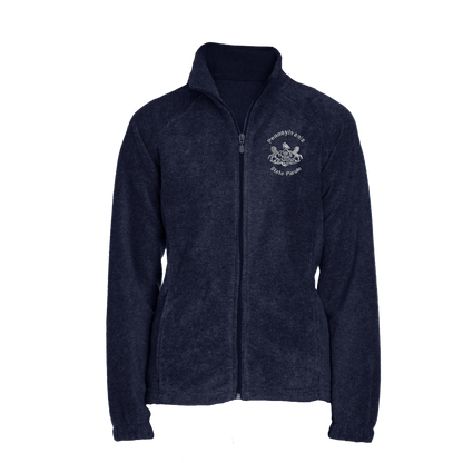 Ladies' Fleece Full-Zip Jacket with Embroidered State Parole Horses (Various Colors)