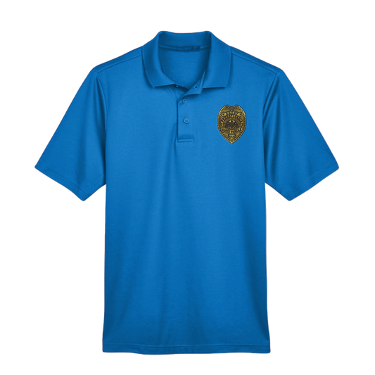 Men’s Luxury Performance Polo with Embroidered State Parole Agent Badge-Full Color (Various Colors)
