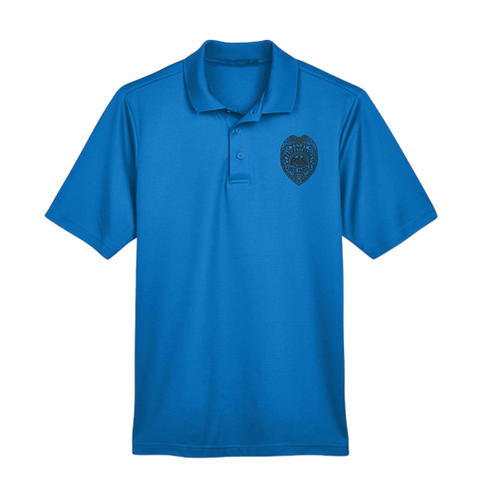 Men’s Luxury Performance Polo with Embroidered State Parole Agent Badge (Various Colors)