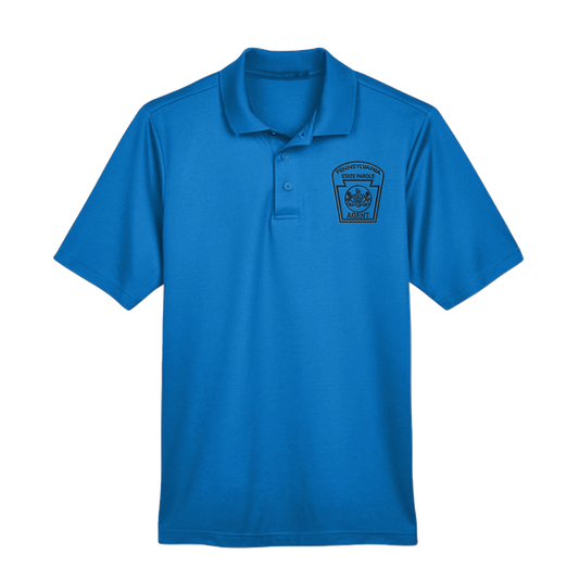 Men’s Luxury Performance Polo with Embroidered State Parole Agent Keystone (Various Colors)