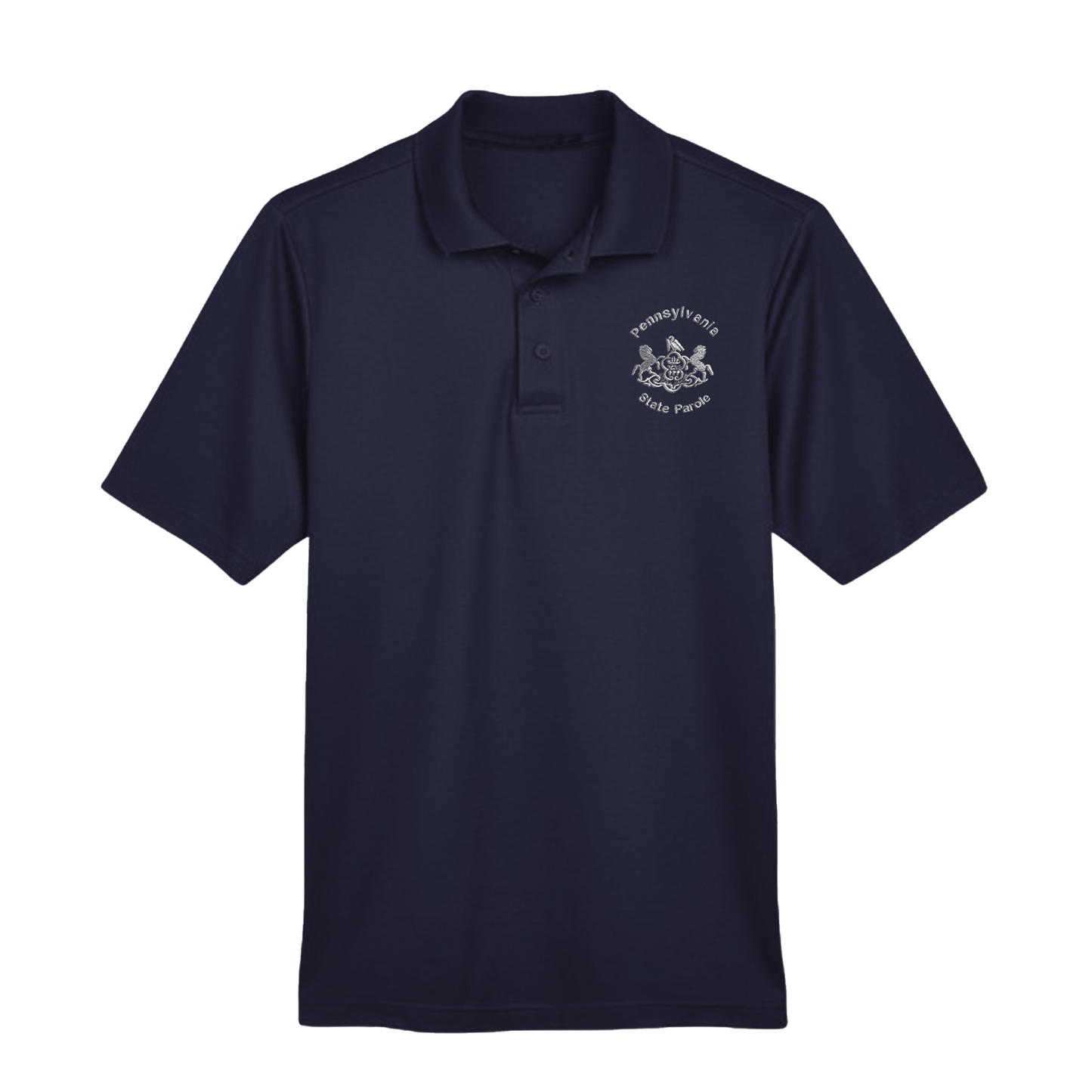 Men’s Luxury Performance Polo with Embroidered State Parole Horses (Various Colors)