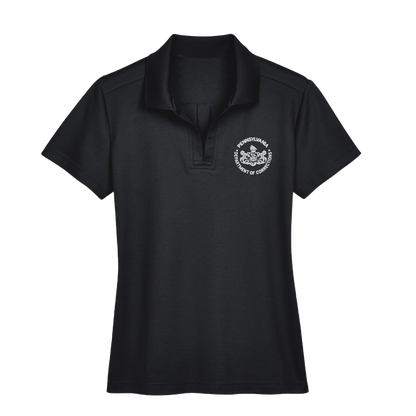 Ladies' Luxury Performance Polo with Embroidered Department of Corrections Logos (Various Colors)