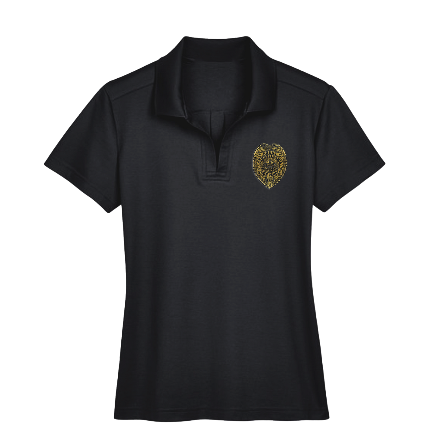 Ladies' Luxury Performance Polo with Embroidered State Parole Agent Badge (Various Colors)